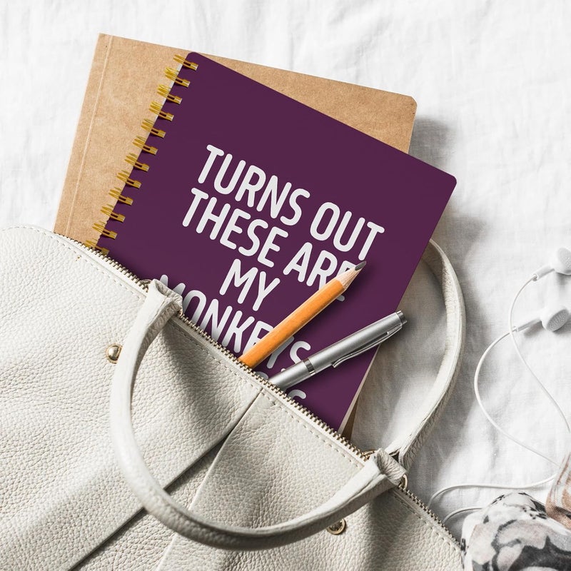 EKGJW Funny Notebooks for Work,Violet Aesthetic Journal, Funny Boss Day Gifts, Boss Gifts for Men Women, Funny Gifts for Boss, Boss Office Decor, Spiral Notebook 5.5x8.3 Inch - Image 5
